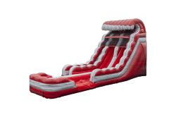 18 FT Liquid Magma Double Lane Water Slide